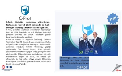 C-Prot, Deloitte Technology Fast 50 2023'te En Hızlı Büyüyen Teknoloji Şirketleri Arasında