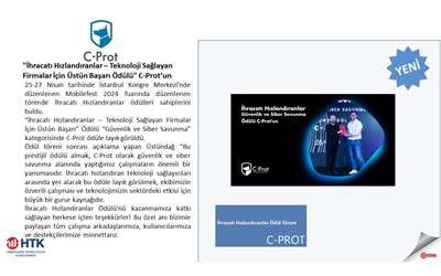 C-Prot, İhracatı Hızlandıranlar Ödülünde Üstün Başarı Ödülünü Kazandı