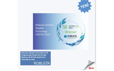 Robusta, Türkiye'nin En Hızlı Büyüyen 50 Teknoloji Şirketi Arasında Yer Aldı