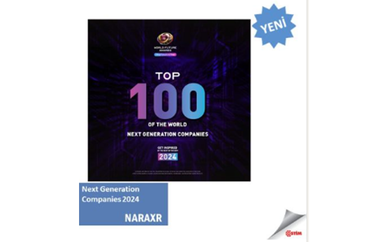 NaraXR, World Future Awards 2024'te "Top 100 Next Generation Companies" Listesine Girdi