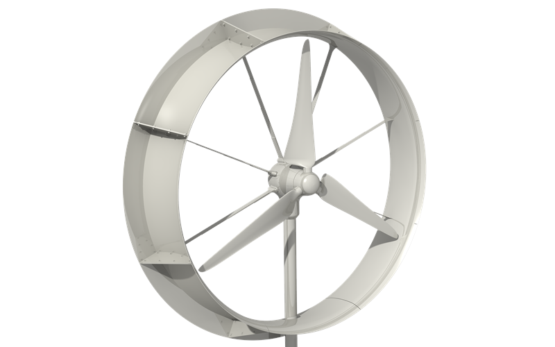 Küçük Ölçekli Akış Hızlandırıcılı Rüzgar Türbini