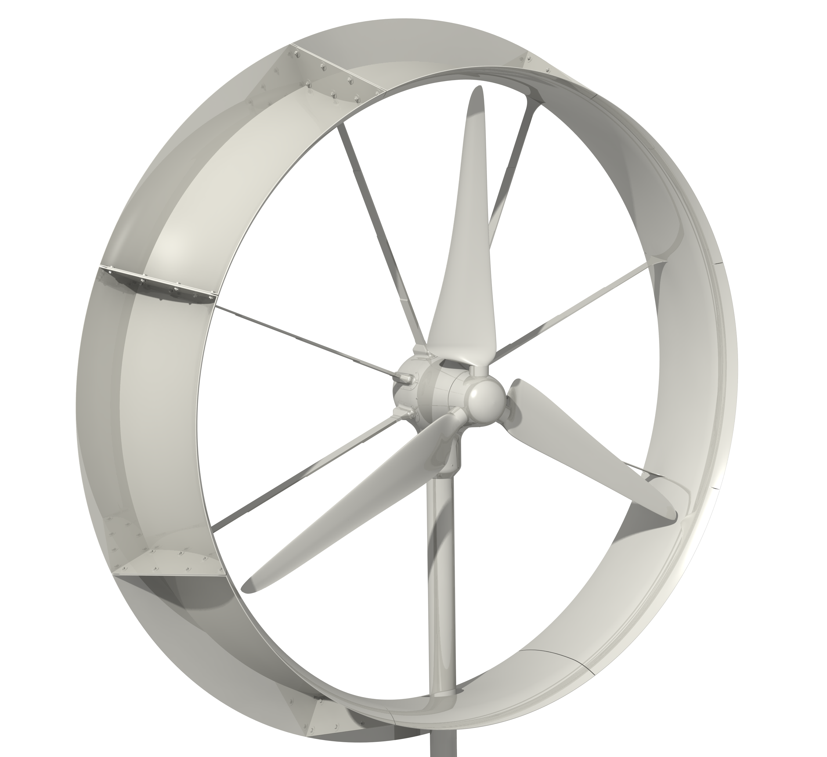 Small Scale Shrouded Wind Turbine