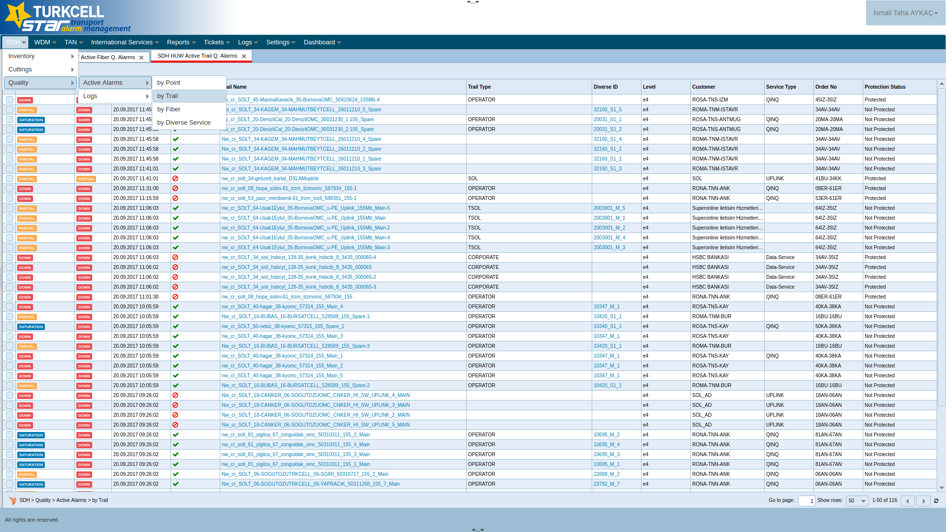 Star Transmission Quality Management
