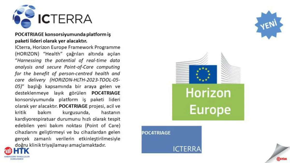 ICterra, POC4TRIAGE Konsorsiyumunda Platform İş Paketi Lideri Olarak Yer Alacak
