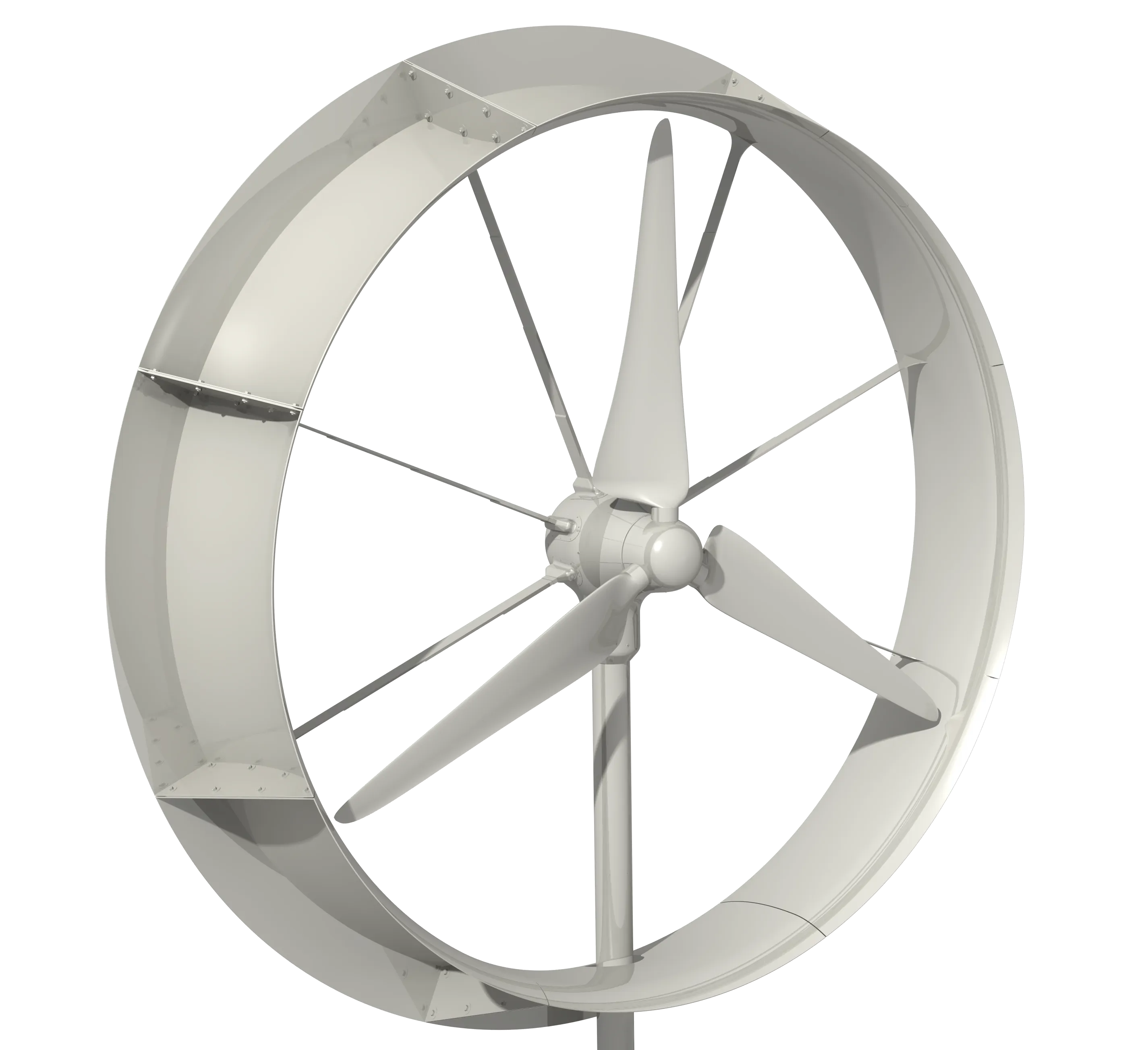 Small-Scale Flow Accelerator Wind Turbine